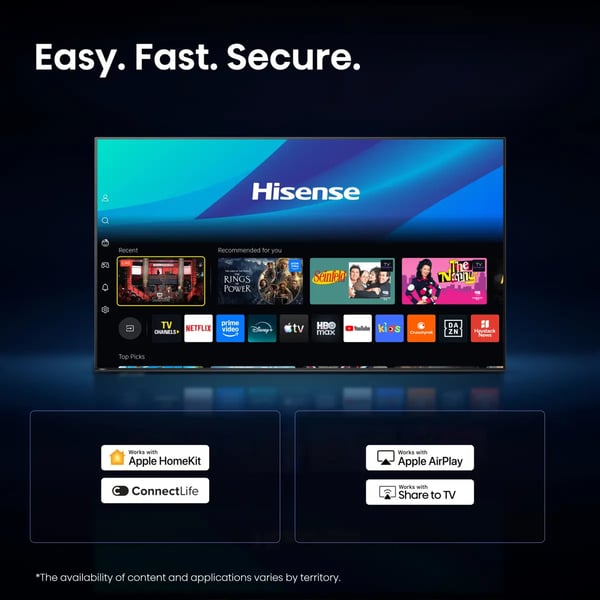 Hisense 32A49S 81,3 cm (32") HD Smart-TV Wi-Fi Svart