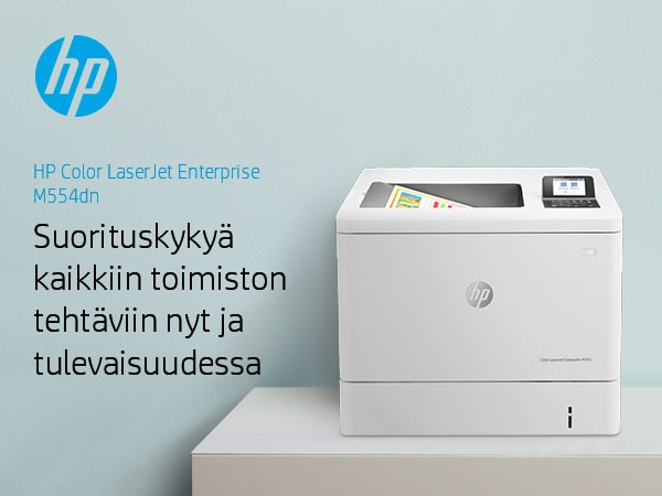 HP Color LaserJet Enterprise M554dn -tulostin