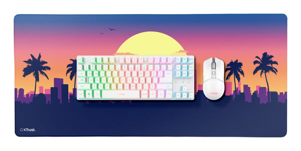 Trust GXT 882 tangentbord Mus inkluderad Hem / Kontor Trådlös RF + USB AZERTY Fransk Vit