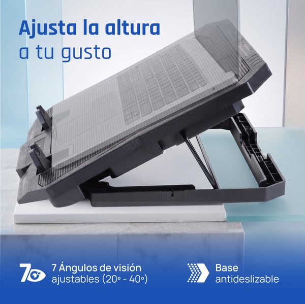 iggual RP6V17 Kannettavan tietokoneen teline Musta 43,2 cm (17")