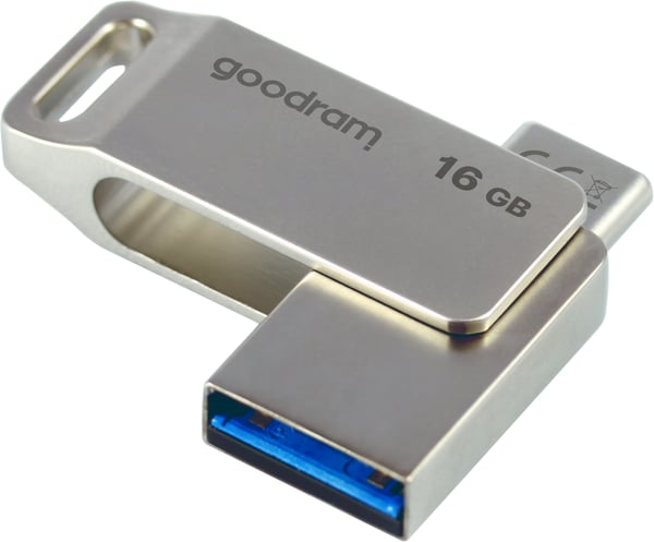 Goodram ODA3 USB-sticka 16 GB USB Type-A / USB Type-C 3.2 Gen 1 (3.1 Gen 1) Silver