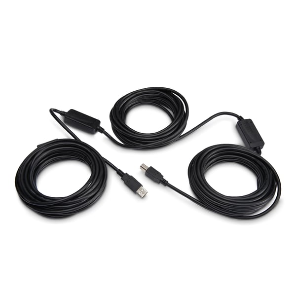 StarTech.com 15m USB 2.0, M/M USB-kabel USB A USB B 0,48 Gbit/sek. Aluminium, Sort