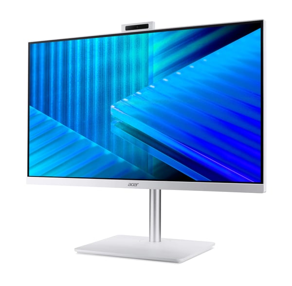 Acer Veriton VZ2417G Intel® Core™ i7 i7-1355U 68,6 cm (27") 1920 x 1080 pixel All-in-One PC 16 GB DDR4-SDRAM 512 GB SSD Windows 11 Pro Wi-Fi 6 (802.11ax) Gul, Hvid