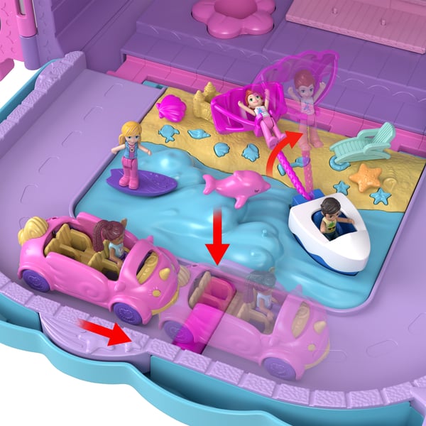 Polly Pocket Polly Pocket-dockor Pollyville Resort Roll Away-lekset