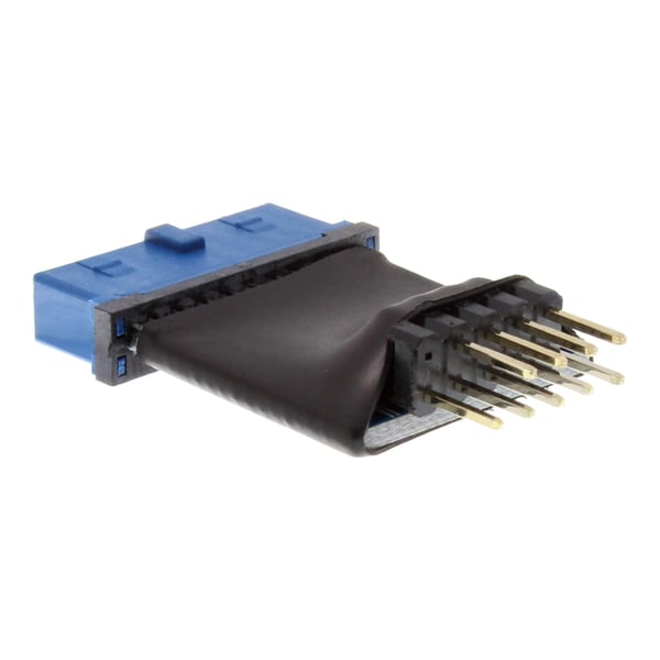 InLine 4043718209958 USB 3.0 19 Pin USB 2.0 internal Sort, Blå