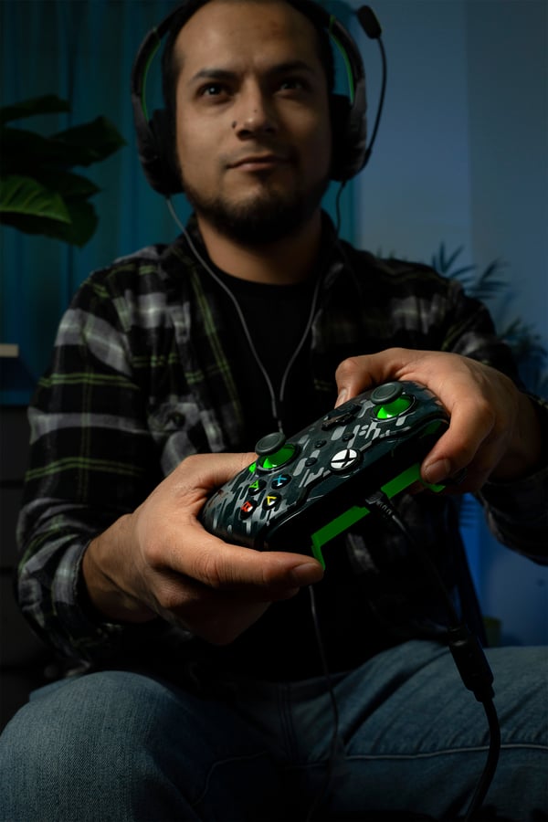 PDP 049-012-CMGG spelkonsoler Kol, Grön USB Spelplatta Analog / Digital PC, Xbox One, Xbox One X, Xbox Series S, Xbox Series X
