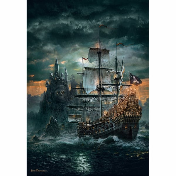 Clementoni High Quality Collection The Pirates Ship Puslespil 1500 stk Kunst