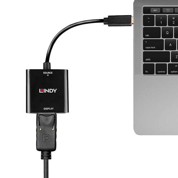 Lindy 43269 USB-grafikadapter 3840 x 2160 pixlar Svart