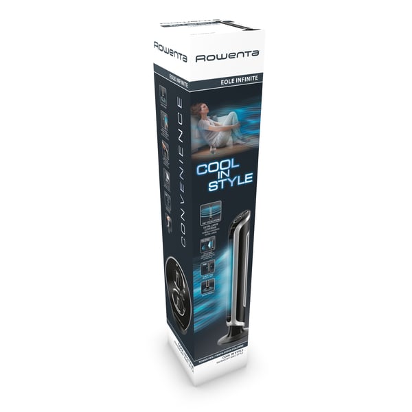 Rowenta Eole VU6620 Svart, Silver
