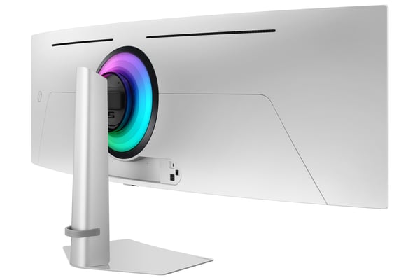 Samsung G93SD tietokoneen litteä näyttö 124,5 cm (49") 5120 x 1440 pikseliä Dual QHD OLED Hopea