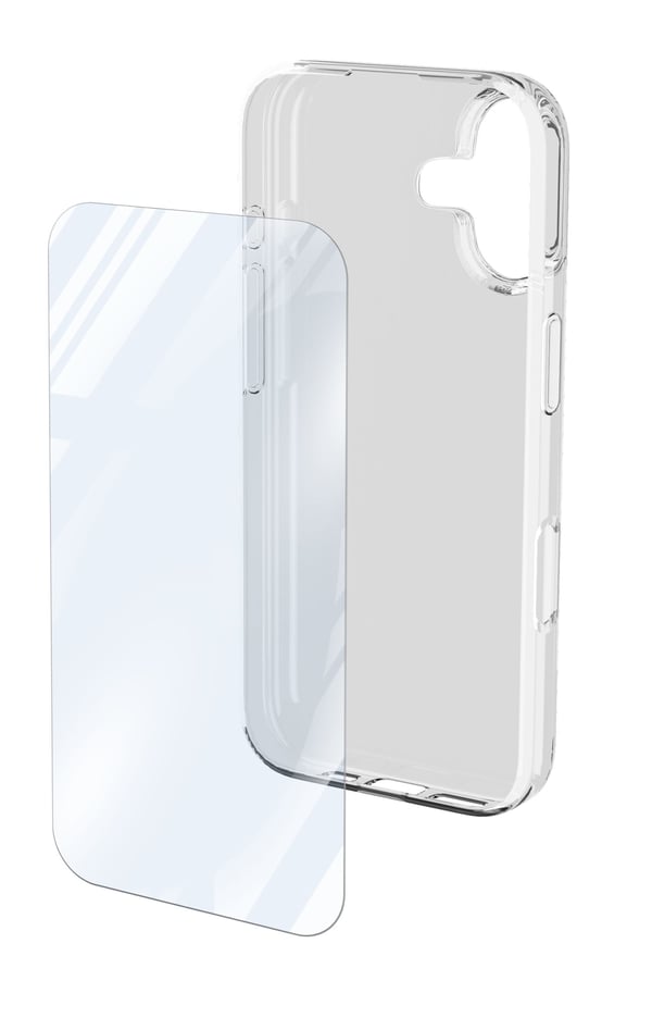 Cellularline Protection Kit matkapuhelimen suojakotelo 16 cm (6.3") Suojus Läpinäkyvä