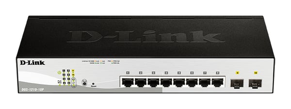 D-Link DGS-1210-10P Administreret L2 Gigabit Ethernet (10/100/1000) Strøm over Ethernet (PoE) 1U Sort D-Link DGS-1210-10P Administreret L2 Gigabit Ethernet (10/100/1000) Strøm over Ethernet (PoE) 1U Sort