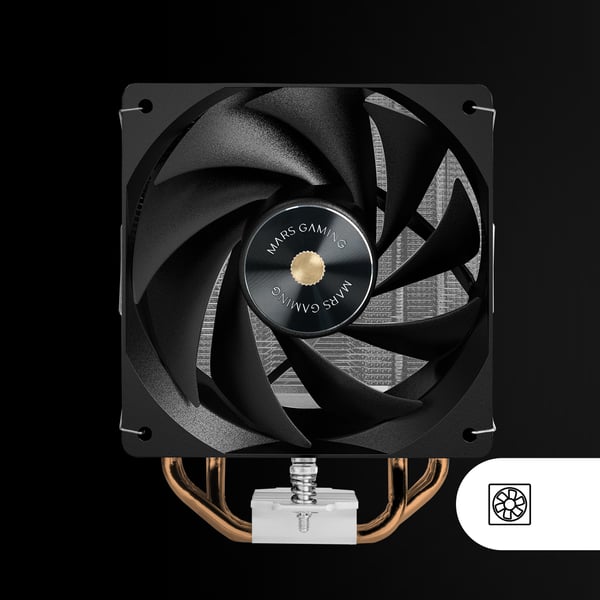 Mars Gaming MCPU-X4 Processor Luftkylare 12 cm Svart 1 styck