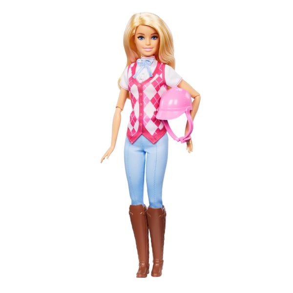 Barbie Mysteries: The Great Horse Chase “Malibu”-dukke med ridetøj og tilbehør