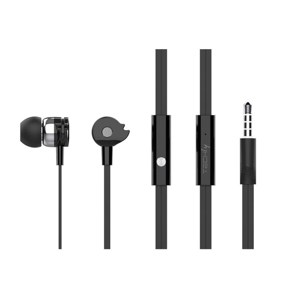 Techly SB-HP A1BKTY kuulokkeet ja kuulokemikrofoni Langallinen In-ear Puhelut/Musiikki Musta