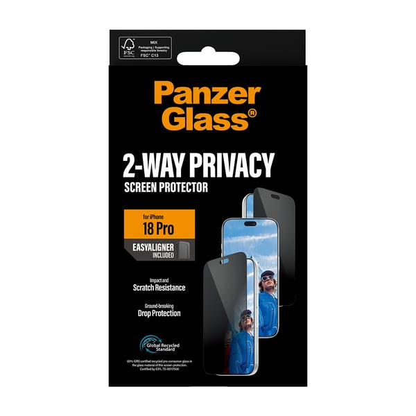 PanzerGlass skærmbeskyttelse til mobiltelefon - ultra-bred pasform med EasyAligner