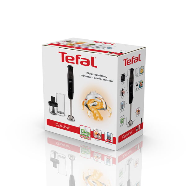 Tefal Optichef HB6418 0,8 L Nedsænkning blender 800 W Sort, Grå