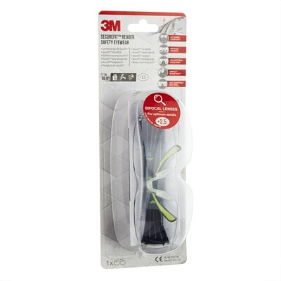 3M SF425C1 Skyddsglasögon Plast Svart, Grön