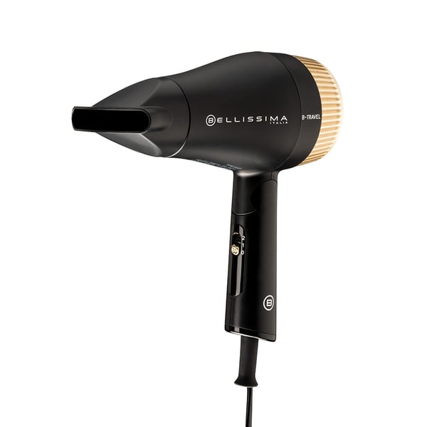 Bellissima B-Travel hårfön 1400 W Svart, Guld