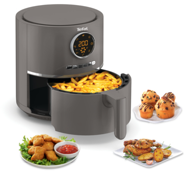 Tefal Ultra Fry Digital EY111B Single 4,2 l 1400 W Varmluftsfritös Grå
