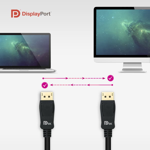 Nanocable 10.15.2500 DisplayPort-kabel 0,5 m Svart