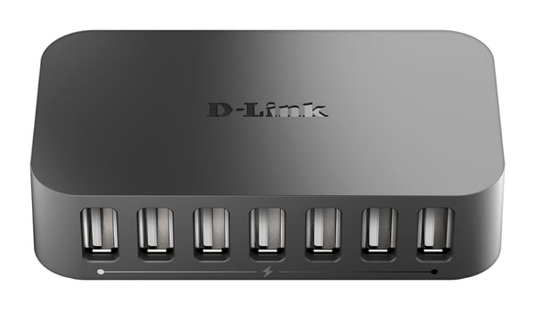 D-Link DUB-H7 USB 2.0 Type-B 480 Mbit/s Svart