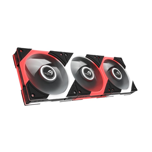 ASUS ROG Eurux GR120 ARGB Reverse Fan - Triple Pack Datorväska 12 cm Svart, Vit 3 styck