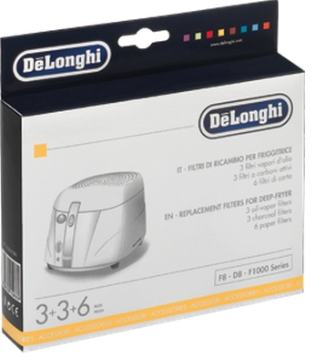 De’Longhi 5525101500 rasvakeittimen lisävaruste Musta, Valkoinen De’Longhi 5525101500 rasvakeittimen lisävaruste Musta, Valkoinen