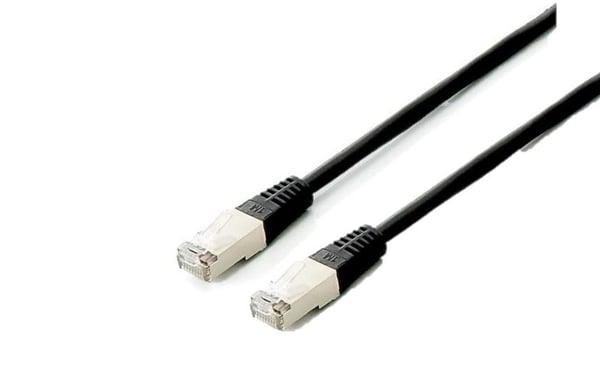 Equip 605690 netværkskabel Sort 1 m Cat6a S/FTP (S-STP) Rund