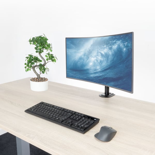 ACT AC8361 skærmbeslag og -stativer 86,4 cm (34") Skrivebord Sort
