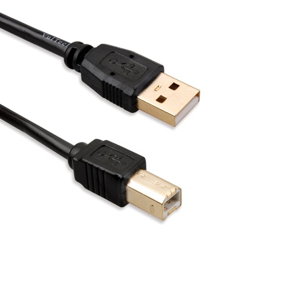 Vultech US21302 USB-kabel USB 2.0 1,8 m USB A USB B 0,48 Gbit/sek. Sort