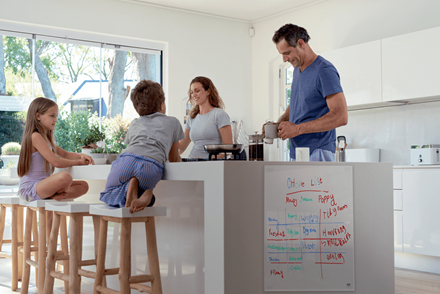 Nobo Transparent Akryl mini whiteboard skrivbord eller väggmonterad 60x45 cm
