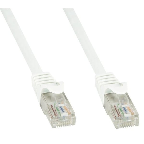 Techly ICOC U6-6U-010-WHT verkkokaapeli Valkoinen 1 m Cat6 U/UTP (UTP)