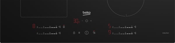 Beko HII74700UF Sort Indbygget 70 cm Zone induktionskogeplade 4 zone(s)