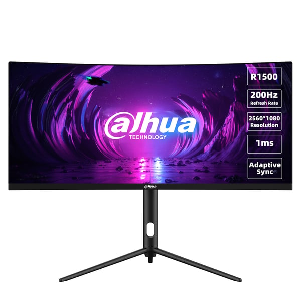Dahua Technology LM30-E330CA computerskærm 76,2 cm (30") 2560 x 1080 pixel UltraWide Full HD LCD Sort, Rød