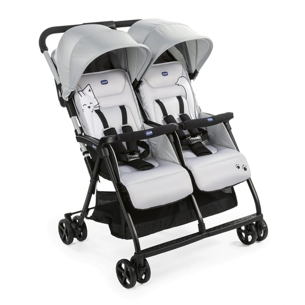 Chicco Ohlala Twin Kaksosrattaat 2 istuin(ta) Hopea
