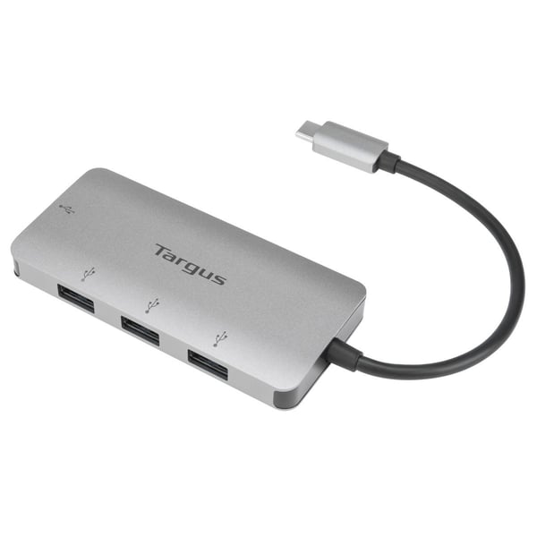 Targus ACH226EU gränssnittshubbar USB 3.2 Gen 1 (3.1 Gen 1) Type-C 5000 Mbit/s Silver