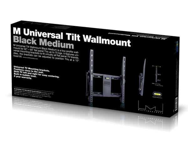 Multibrackets 4012 tv-beslag 165,1 cm (65") Sort