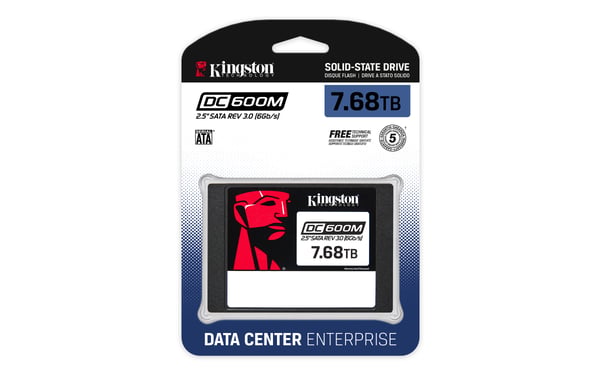 Kingston Technology DC600M 7,68 TB 2.5" Serial ATA III 3D TLC NAND