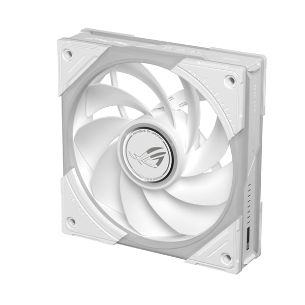 ASUS ROG Eurux GR120 ARGB Reverse Fan White Edition - Single Pack Computerkabinet Ventilator 12 cm Hvid 1 stk