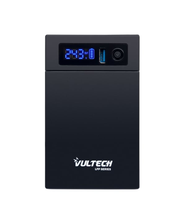Vultech UPS1000VA-LFP UPS-enhed Interaktivt indgangsstik 1 kVA 530 W 2 AC stikkontakt(er)