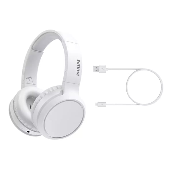Philips 5000 series TAH5205WT/00 hovedtelefoner/headset Trådløs Musik USB Type-C Bluetooth Hvid