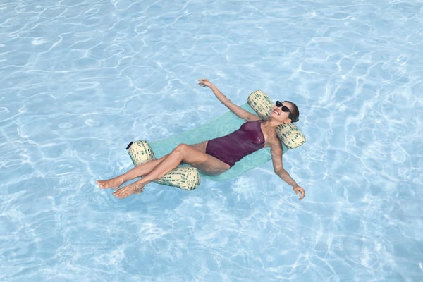 Bestway 43909 pool- och badmadrass Multifärg Mönstrad PVC Flytande hängmatta