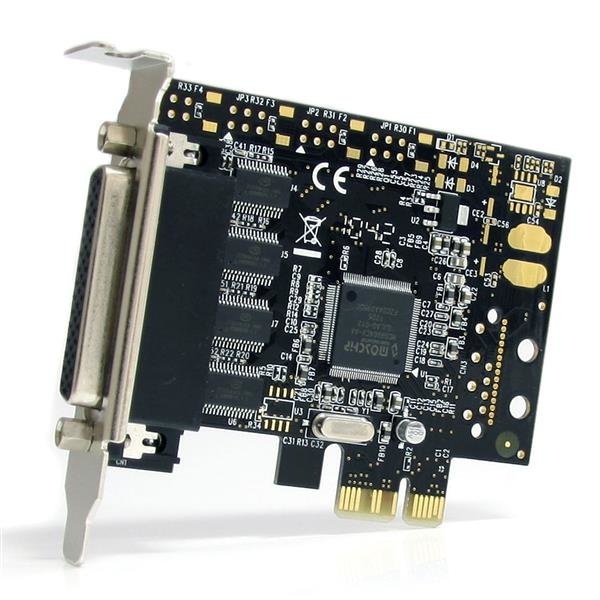 StarTech.com RS232 PCI Express seriellt kort med fyra portar och breakout-kabel - Ersatt av PEX4S953LP