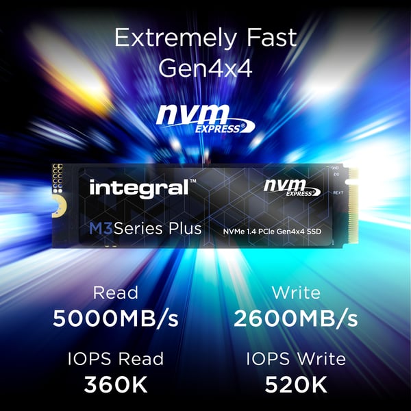 Integral INSSD500GM280NM3P intern solid state drev 500 GB M.2 PCI Express 4.0 NVMe TLC