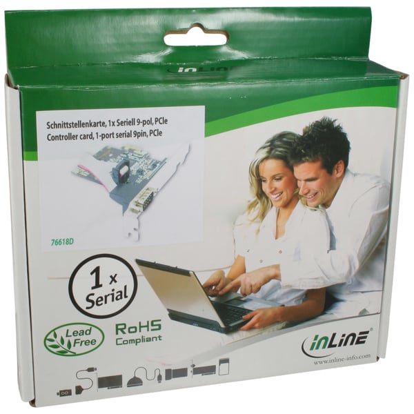 InLine 76618D nätverkskort/adapters Intern Serial