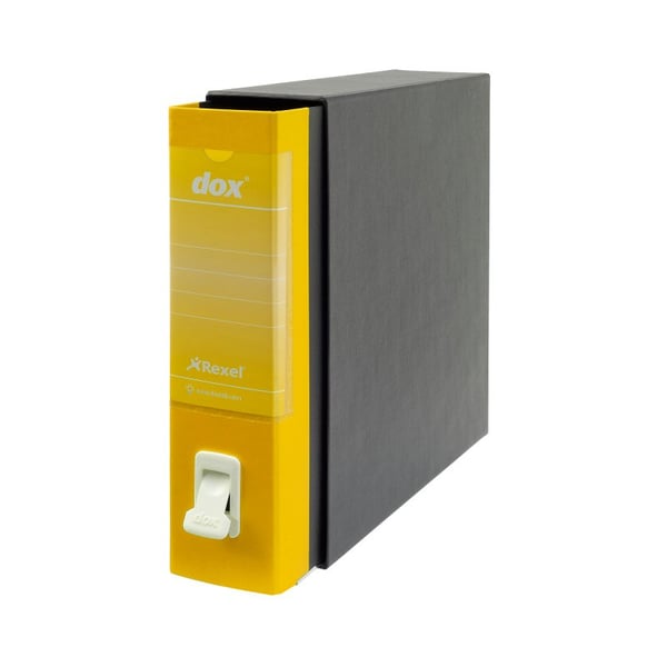 Rexel D26206 rengaskansio Foolscap Musta, Keltainen