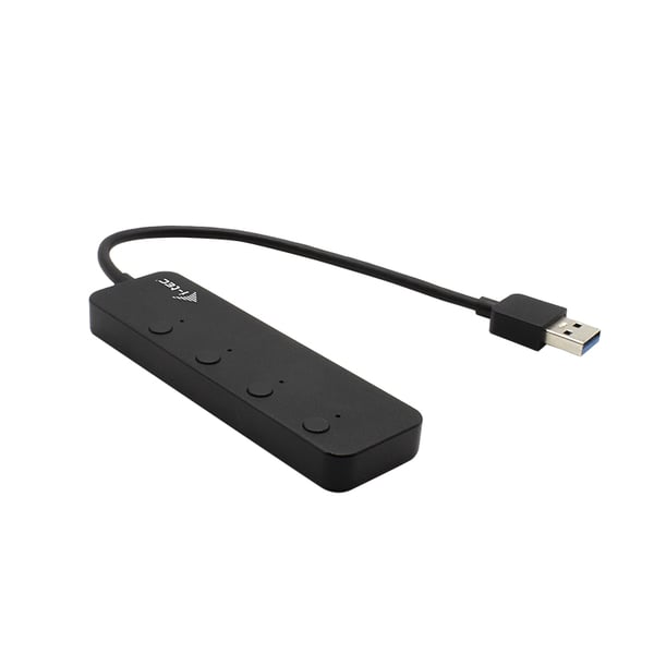 i-tec U3CHARGEHUB4 gränssnittshubbar USB 3.2 Gen 1 (3.1 Gen 1) Type-A 5 Mbit/s Svart