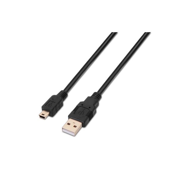 AISENS A101-0025 USB-kabel USB 2.0 1,8 m USB A Mini-USB B Sort