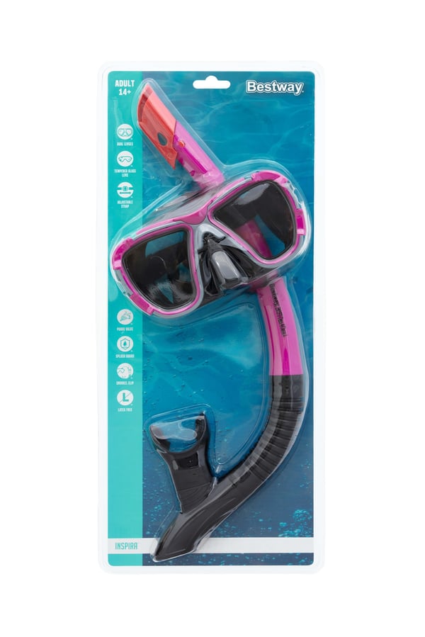 Bestway 24021 / 23 dykkemaske Hærdet glas Silikone Forskellige farver Voksen